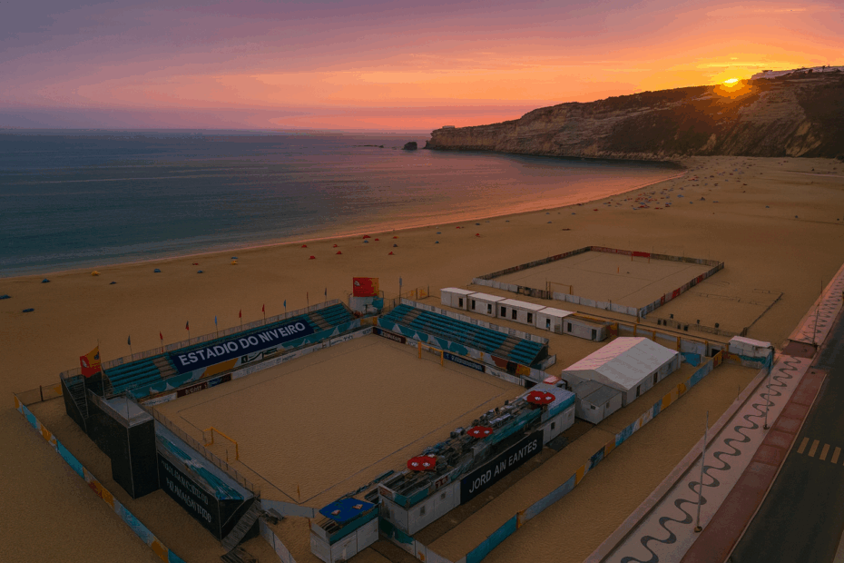 Estádio do Viveiro Jordan Santos plage de nazare Portugal