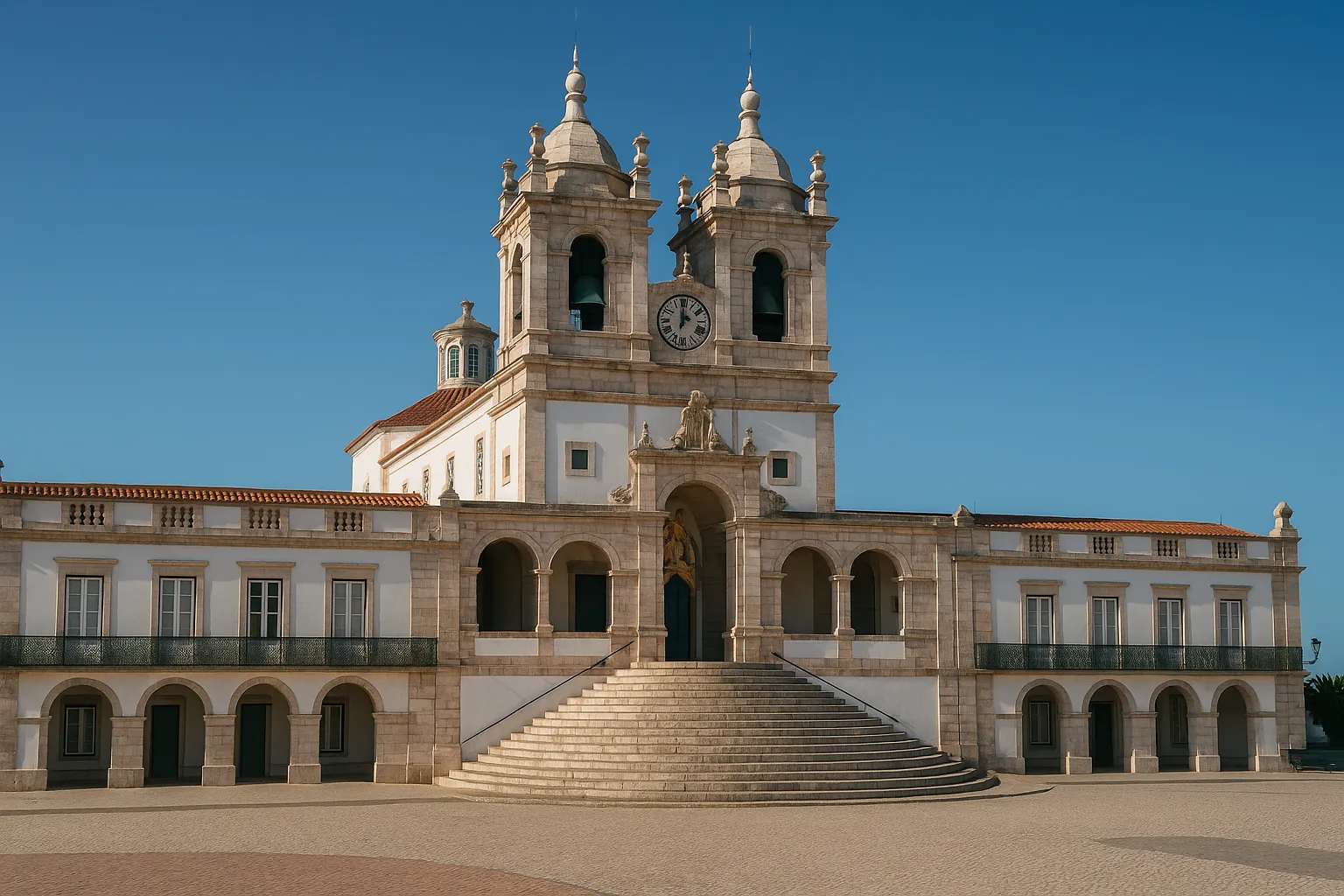 Sanctuaire de Notre-Dame de Nazaré au sommet de la falaise