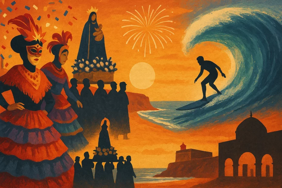 événements, festivités, Nazaré, Carnaval, Nossa Senhora, surf