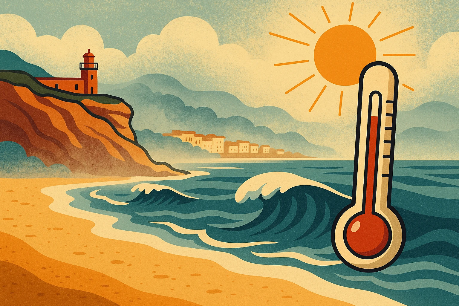 Climat à Nazaré : températures, météo et vagues par mois